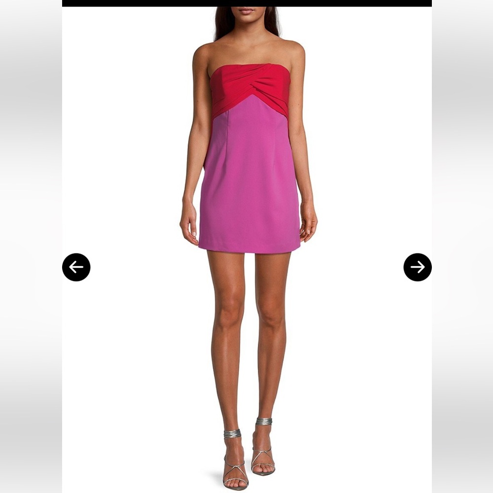 Toccin two tone dress with bow